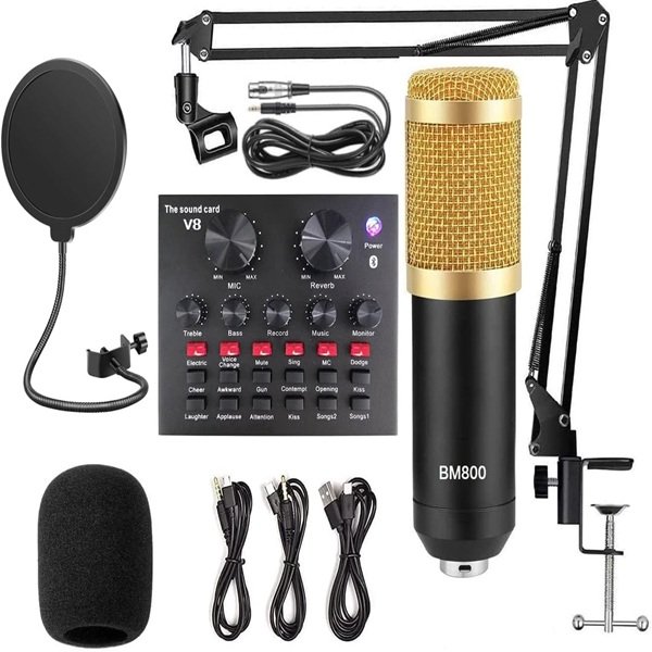 Professional Condenser Podcast Microphone With Patented Audio Reference Companding