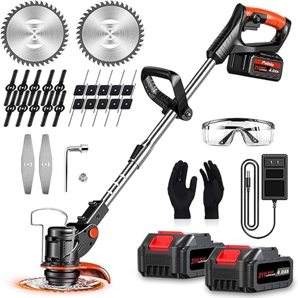 Rechargeable Lightweight Battery Operated Cordless Grass Trimmer and Weed Wacker | Cutter