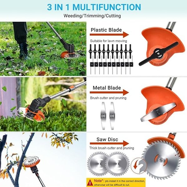 Rechargeable Lightweight Battery Operated Cordless Grass Trimmer and Weed Wacker | Cutter